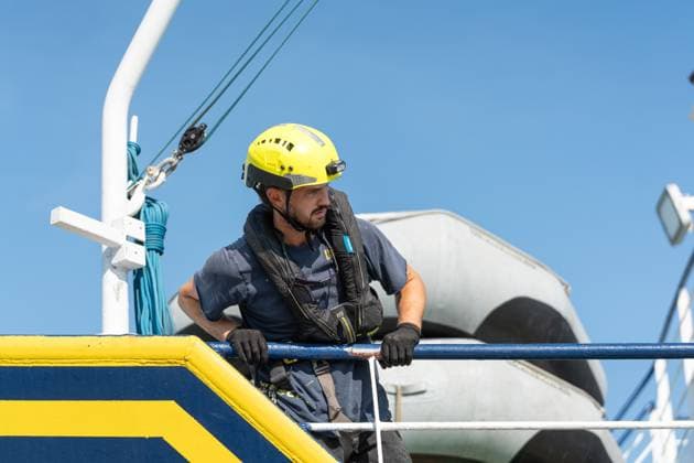 August 18, 2026, Ravenna, Italy: RAVENNA, ITALY †AUGUST 18, 2026: The Humanity 1, a search-and-rescue vessel operated by German NGO SOS Humanity, arrives at the port of Ravenna, Italy, on August 18, 2026, carrying 73 migrants rescued in the central Mediterranean between Malta and Lampedusa. According to SOS Humanity, those rescued include 17 minors and five women. Italian authorities designated Ravenna as the vessel s port of disembarkation. The arrival marks the city s 28th migrant disembarkation since December 2022 and its fourth in 2026. Ravenna Italy - ZUMAq101 20260818_zna_q101_020 Copyright: xSilviaxCasadeix
