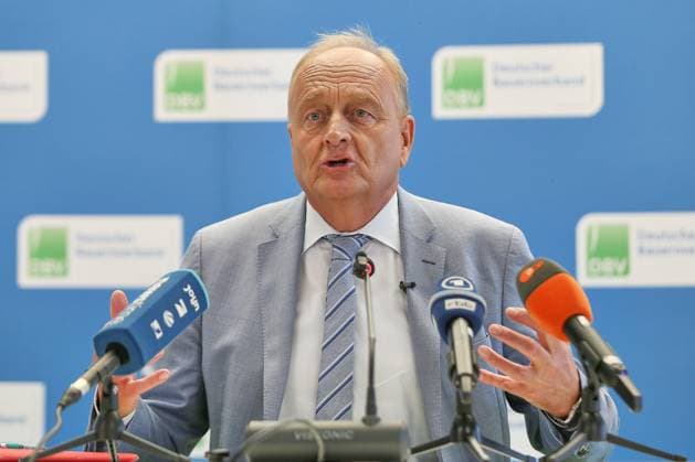 Berlin, Germany, August 18, 2026 House of the German Agricultural and Food Industry Press conference of the German Farmers Association on the harvest report Joachim Rukwied, President of the German Farmers Association Copyright: xdtsxNachrichtenagenturx dts_130383
