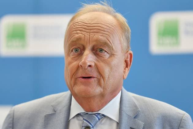 Berlin, Germany, August 18, 2026 House of the German Agricultural and Food Industry Press conference of the German Farmers Association on the harvest report Joachim Rukwied, President of the German Farmers Association Copyright: xdtsxNachrichtenagenturx dts_130384
