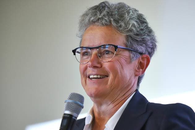 Halle-Saale, Saxony-Anhalt, Germany, August 18, 2026 Leibniz Institute for Agricultural Development in Transition Economies (IAMO) IHK Election Forum Lydia Hüskens, FDP Copyright: xdtsxNachrichtenagenturx dts_130391