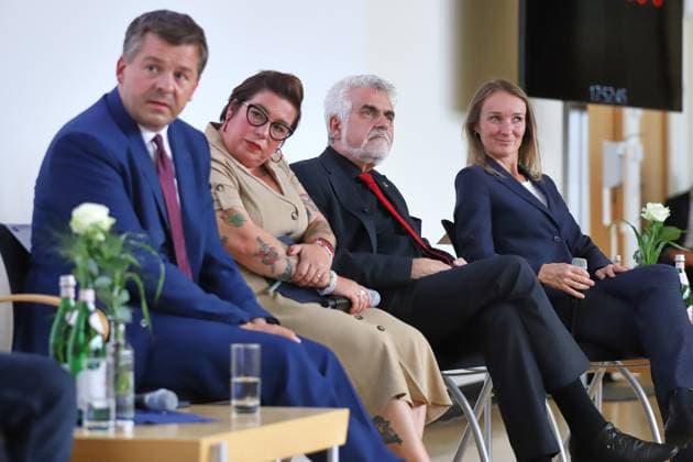 Halle-Saale, Saxony-Anhalt, Germany, August 18, 2026 Leibniz Institute for Agricultural Development in Transition Economies (IAMO), Chamber of Industry and Commerce (IHK), Candidate Forum: Sven Schulze (CDU), Susan Sziborra Seidlitz (Greens), Armin Willingmann (SPD), Claudia Wittig (BSW) Copyright: xdtsxNachrichtenagenturx dts_130401