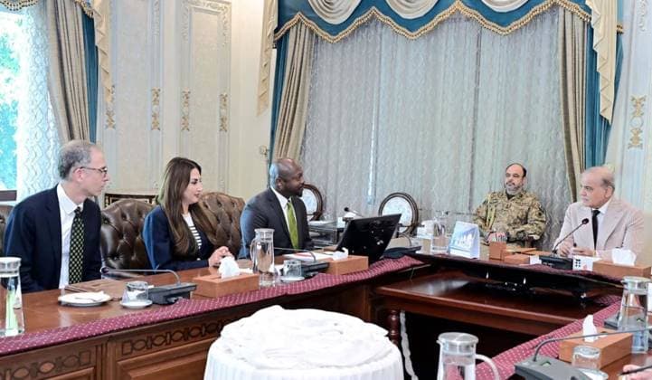 August 18, 2026, Pakistan: Prime Minister Muhammad Shehbaz Sharif Meets with Google Delegation Led by Wilson White, Vice President Government Affairs and Public Policy, in Islamabad Pakistan  - ZUMAas3_ 20260818_zaf_as3_037 Copyright: xPPIx