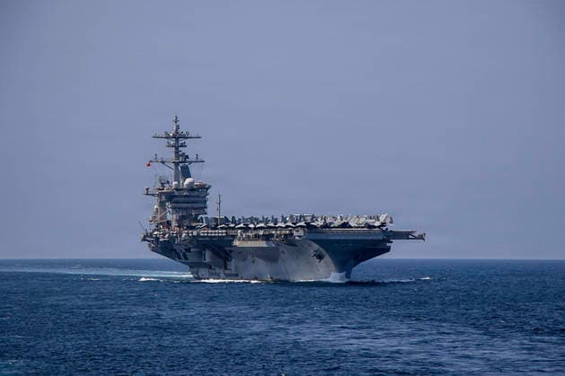 August 18, 2026, Arabian Sea, United States: The U.S. Navy Nimitz-class aircraft carrier USS Abraham Lincoln underway during Operation Epic Fury, May 29, 2026, in the Arabian Sea. Arabian Sea United States - ZUMAp138 20260818_zaa_p138_040 Copyright: xUsxNavy U.S.xNavyx