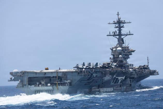 August 18, 2026, Arabian Sea, United States: The U.S. Navy Nimitz-class aircraft carrier USS Abraham Lincoln underway during Operation Epic Fury, May 29, 2026, in the Arabian Sea. Arabian Sea United States - ZUMAp138 20260818_zaa_p138_041 Copyright: xUsxNavy U.S.xNavyx