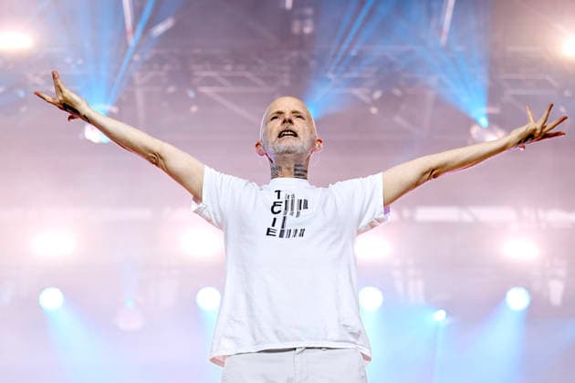 DJ and musician Moby Richard Melville Hall performing for an audience of 5,500 at the KUNST RASEN Bonn Open Air in Bonn, August 18, 2026, North Rhine-Westphalia, Germany Copyright: xChristophxHardtx