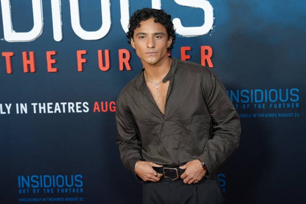 The actor Brandon Perea pose on the red carpet for the movie ‘Insidious: Out of the Further’ in Los Angeles, USA, 18 August 2026. Insidious: Out of the Further Red Carpet Event in Los Angeles !ACHTUNG: NUR REDAKTIONELLE NUTZUNG!  Copyright: xOmarxAlonsox AME420 20260819-55021175583_1