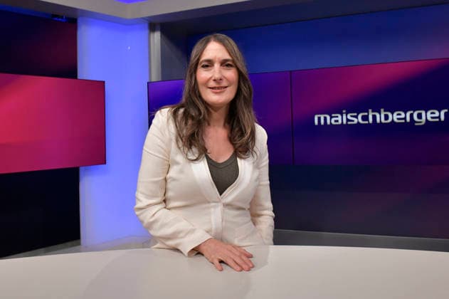 Anja Kohl on the ARD talk show *maischberger* at the studio in Berlin-Adlershof, Berlin, August 18, 2026 Foto:xM.xBehrensx xFuturexImagex maischberger1808_6820