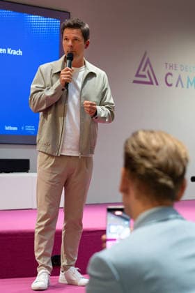 Berlin, August 18, 2026, Bitkom Policy Pitch for the 2026 House of Representatives Election at Delta Campus Neukölln Steffen Krach, SPD Berlin’s Top Candidate for the 2026 House of Representatives Election