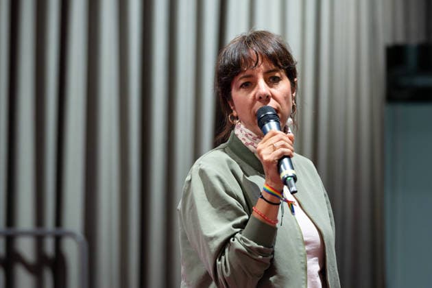 Berlin, August 18, 2026—Bitkom Policy Pitch for the 2026 House of Representatives election at Delta Campus Neukölln; Elif Eralp, The Left’s top candidate for the 2026 House of Representatives election