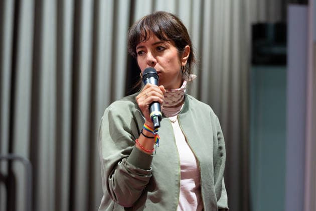 Berlin, August 18, 2026—Bitkom Policy Pitch for the 2026 House of Representatives election at Delta Campus Neukölln; Elif Eralp, The Left’s top candidate for the 2026 House of Representatives election