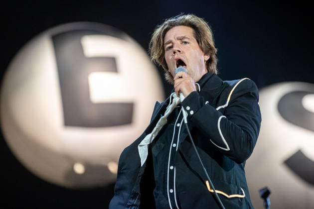 The Hives at Vilar de Mouros 2026 - 19 Aug 2026 Vocalist Howlin’ Pelle Almqvist of the Swedish garage?rock band The Hives performs during the second day of the Vilar de Mouros Festival. Vilar de Mouros Portugal Copyright: xDiogoxBaptistax xSOPAxImagesx DB_TheHives20260819_011