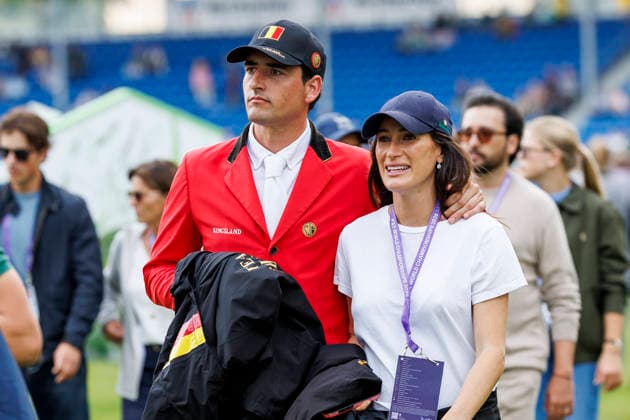 2026 FEI World Championships in Aachen, AACHEN FEI World Championships 2026 Nicola BEL (PHILIPPAERTS), Jessica SPRINGSTEEN (USA) Impression Course Walk Course Inspection FEI Jumping World Championship Second Competition Team Final Second Individual Qualifier Mercedes-Benz Prize Aachen, Soers Equestrian Stadium, August 21, 2026