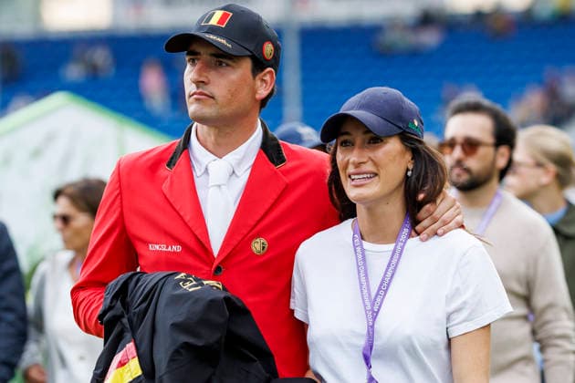 2026 FEI World Championships in Aachen, AACHEN FEI World Championships 2026 Nicola BEL (PHILIPPAERTS), Jessica SPRINGSTEEN (USA) Impression Course Walk Course Inspection FEI Jumping World Championship Second Competition Team Final Second Individual Qualifier Mercedes-Benz Prize Aachen, Soers Equestrian Stadium, August 21, 2026