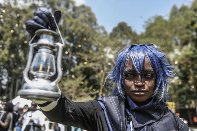 Nairobi Comic-Con Festival NAIROBI, KENYA - AUGUST 22: Youth dressed in costumes and accessories representing popular comic book and anime characters pose at the Carnivore Grounds in Nairobi, Kenya, on August 22, 2026, during the Nairobi Comic-Con (NAICCON). The annual pop culture festival brought together comic fans, gamers, cosplayers, and digital creators from across the region to celebrate creative arts, gaming tournaments, and comic book culture. Gerald Anderson Anadolu Nairobi Kenya. Editorial use only. Please get in touch for any other usage. Copyright: x2026xAnadoluxGeraldxAndersonx