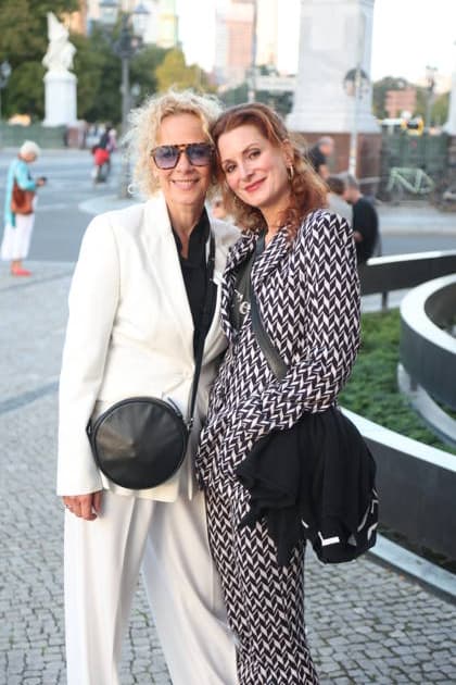 Katja Riemann and Nadine Schori upon their arrival at the festive reception marking the opening of the 15th UFA Film Nights in the Kolonnadenhof on Museum Island in Berlin, August 26, 2026 Copyright: xAgenturxMatthiasxWehnertx xM.xGränzdörferx