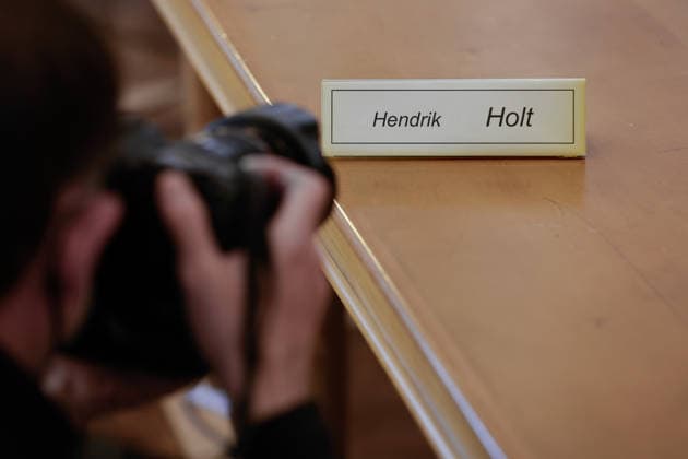 Wind Power Fraudster Hendrik Holt: On May 12, 2022, a press photographer took a picture in front of the Second Grand Criminal Chamber as it was about to deliver its verdict in the jury court