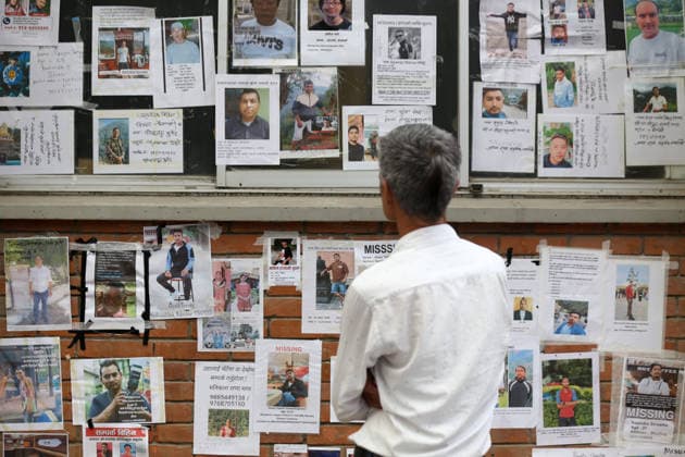 Families Search For Their Loved Ones Missing In Tibet-Nepal Floods Families and relatives of those missing in the Tibet-Nepal flood check the name images of those missing at the Tribhuvan University Teaching Hospital in Kathmandu, Nepal, on August 30, 2026. A glacier outburst along the Tibet-Nepal border caused a sudden surge in the Bhotekoshi River flowing through the Rasuwa District, resulting in large-scale damage on August 26, 2026. The event, referred to as the Himalayan Tsunami, has left more than 2,500 people missing, with the death toll rising daily and causing destruction in five districts: Rasuwa, Nuwakot, Dhading, Gorkha, and Chitwan. Kathmandu Bagmati Nepal Copyright: xSubaasxShresthax originalFilename: shrestha-facesona260830_npzg5.jpg