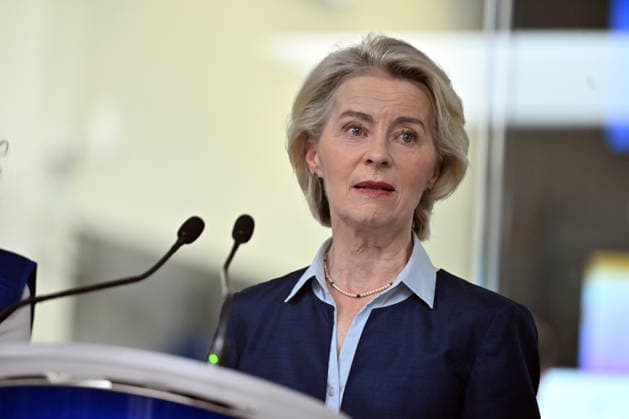 Ursula von der Leyen and Commissioner Hadja Lahbib inspect ERCC operations in Brussels BRUSSELS, BELGIUM - AUGUST 31: European Commission President Ursula von der Leyen speaks to press along with European Commissioner for Equality, Preparedness and Crisis Management Hadja Lahbib as they visit the Emergency Response Coordination Centre (ERCC) in Brussels, Belgium, on August 31, 2026. Von der Leyen and Lahbib received a comprehensive briefing on the center s operational coordination, civil protection mechanisms, and disaster response strategies. Dursun Aydemir Anadolu Brussels Belgium. Editorial use only. Please get in touch for any other usage.  Copyright: x2026xAnadoluxDursunxAydemirx