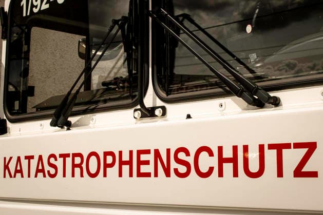 MAN HX 60 4x4 truck from the Neunkirchen Saar District Civil Protection Agency All-terrain MAN HX 60 4x4 truck from the Civil Protection Agency in the Neunkirchen District, Saarland. Originally designed for military operations, the t