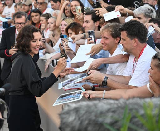 American actress Maggie Gyllenhaal attends the Opening Ceremony and premiere of Ink at the 83rd Venice Film Festival in Venice, Italy on Wednesday, September 2, 2026.  VEN20260902167 RUNExHELLESTAD