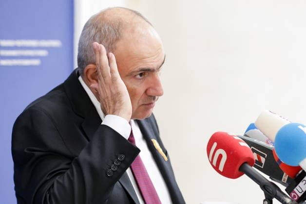 ARMENIA, YEREVAN - SEPTEMBER 3, 2026: Armenia s Prime Minister Nikol Pashinyan gives a press briefing at the Government House Yerevan Armenia  - ZUMAt113 20260903_zaa_t113_460 Copyright: xAlexanderxPatrinx