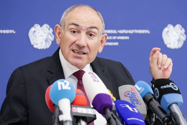 ARMENIA, YEREVAN - SEPTEMBER 3, 2026: Armenia s Prime Minister Nikol Pashinyan gives a press briefing at the Government House Yerevan Armenia  - ZUMAt113 20260903_zaa_t113_470 Copyright: xAlexanderxPatrinx
