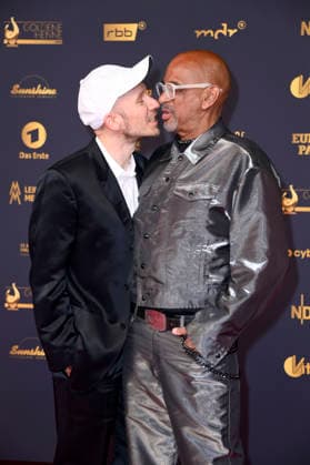 Pierre Sanoussi Bliss with his friend Dennis Ortmann at the 32nd Golden Hen Awards ceremony in 2026 at the Leipzig Trade Fair, September 4, 2026 Foto:xN.xKubelkax xFuturexImagex henne_6275