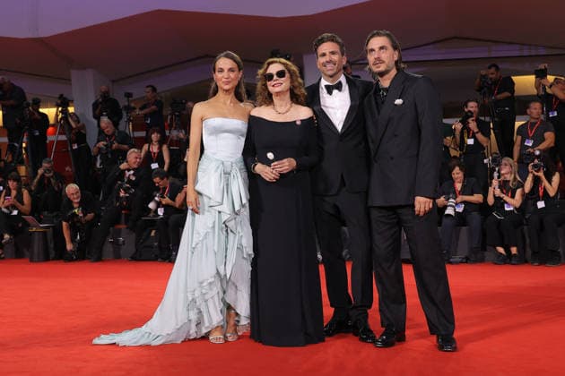 Venice 2026 Hombre Al Agua Screening NB Luca Marinelli, Susan Sarandon, Andrea Pallaoro, Alicia Vikander attending the Hombre Al Agua Red carpet as part of the 83th Venice International Film Festival at the Lido in Venice, Italy on September 06, 2026. Photo by Nasser Berzane ABACAPRESS.COM Venice Italy  Copyright: xBerzanexNasser ABACAx
