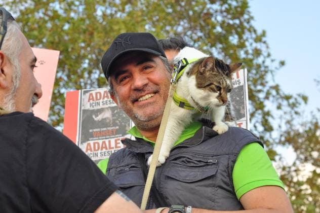 Animal Rights Supporters Rally in Istanbul™s KadÄ±köy District ISTANBUL, TURKEY SEPTEMBER 6, 2026: Animal rights advocates and local residents gather outside the KadÄ±köy BeÅüiktaÅü Ferry Terminal in Istanbul to call for greater protection and justice for animals. Participants carry signs and chant the slogan, If they have no voice, we are their voice.? istanbul Türkiye Copyright: x xÖzlemxKarayücelx xJNAxPressx