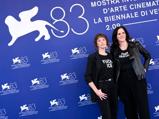 IPA88236270 - Venice, 83rd Venice International Film Festival 2026 - Day 6 - Photocall for the film They™re Here. Pictured: Laura Poitras, Rachel Lauren Mueller  Copyright: xAlbertoxTerenghix xPoolxPhotoxEventsx08x 88236270