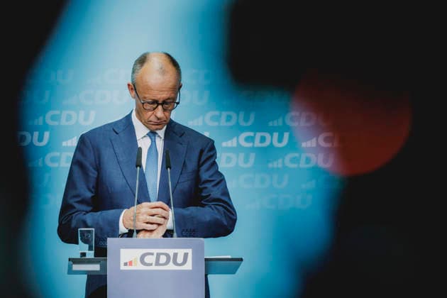 Friedrich Merz, CDU, Chancellor of Germany, photographed during a press conference in Berlin on September 7, 2026, in response to the state election in Saxony-Anhalt. With approximately 44 percent of the vote, the AfD (Alternative for Germany) won the state election by a wide margin, ahead of the CDU, which received approximately 17.5 percent. Berlin, Germany Copyright: xFlorianxGaertnerx