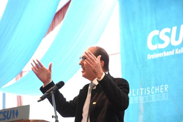 Alexander Dobrindt, CSU Federal Minister of the Interior, Abendsberg, September 7, 2026: Political morning beer gathering at the Gillamoos CSU event in the Hofbräu festival tent. Photo: Abendsberg