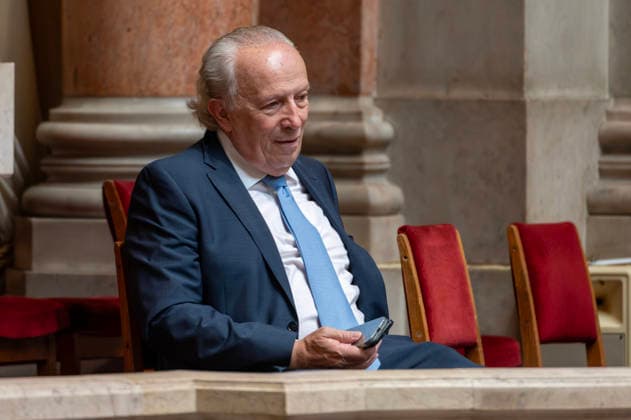 September 8, 2026, Lisbon, Lisbon, Portugal: Former Prime Minister Pedro Santana Lopes watching from the gallery during the motion of censure debate against the government at the Assembly of the Republic in Lisbon. Lisbon Portugal - ZUMAr238 20260908_zip_r238_002 Copyright: xRicardoxRochax