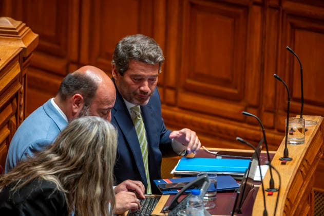 September 8, 2026, Lisbon, Lisbon, Portugal: Party leader Andro Ventura listening during the motion of censure debate against the government at the Assembly of the Republic in Lisbon. Lisbon Portugal - ZUMAr238 20260908_zip_r238_012 Copyright: xRicardoxRochax