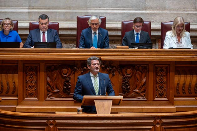 September 8, 2026, Lisbon, Lisbon, Portugal: Party leader Andro Ventura speaking during the motion of censure debate against the government at the Assembly of the Republic in Lisbon. Lisbon Portugal - ZUMAr238 20260908_zip_r238_016 Copyright: xRicardoxRochax