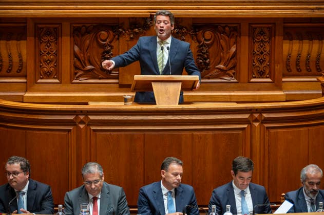 September 8, 2026, Lisbon, Lisbon, Portugal: Party leader Andro Ventura speaking during the motion of censure debate against the government at the Assembly of the Republic in Lisbon. Lisbon Portugal - ZUMAr238 20260908_zip_r238_022 Copyright: xRicardoxRochax