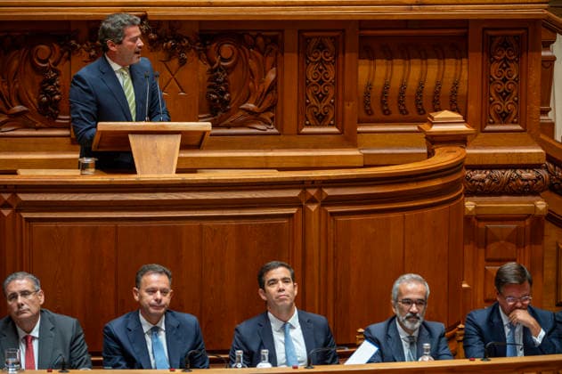 September 8, 2026, Lisbon, Lisbon, Portugal: Party leader Andro Ventura speaking during the motion of censure debate against the government at the Assembly of the Republic in Lisbon. Lisbon Portugal - ZUMAr238 20260908_zip_r238_024 Copyright: xRicardoxRochax