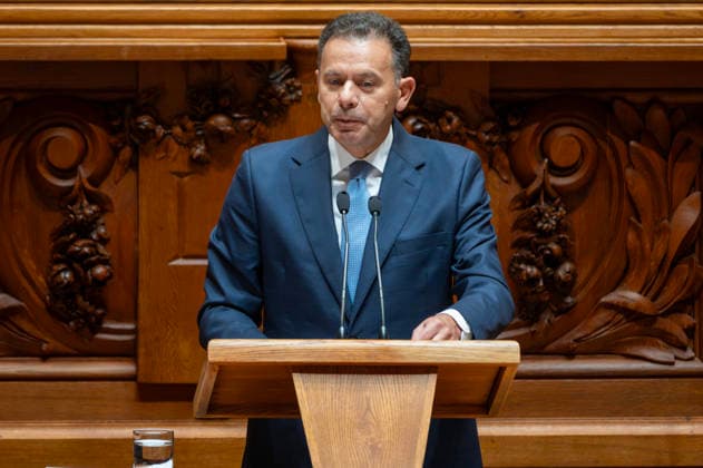 September 8, 2026, Lisbon, Lisbon, Portugal: Prime Minister LuoÂs Montenegro speaks during the parliamentary debate on a motion of censure against the government presented by the Chega party at the Assembleia da Republica (Portuguese Parliament) in Lisbon. Lisbon Portugal - ZUMAr238 20260908_zip_r238_033 Copyright: xRicardoxRochax