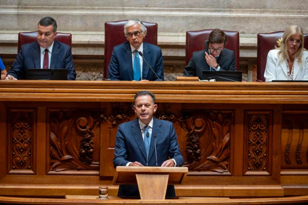 September 8, 2026, Lisbon, Lisbon, Portugal: Prime Minister LuoÂs Montenegro speaks during the parliamentary debate on a motion of censure against the government presented by the Chega party at the Assembleia da Republica (Portuguese Parliament) in Lisbon. Lisbon Portugal - ZUMAr238 20260908_zip_r238_032 Copyright: xRicardoxRochax
