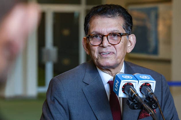 September 8, 2026, New York, New York, United States: KHALILUR RAHMAN, incoming President of the 81st session of the UN General Assembly, holds his first press encounter at the General Assembly stakeout following the closing of UNGA80 and ahead of the official opening of UNGA81 at UN Headquarters. New York United States - ZUMAo116 20260908_znp_o116_052 Copyright: xBiancaxOterox