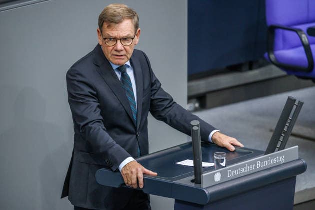 Bundestag Johann Wadephul (CDU), Federal Minister of Foreign Affairs, in the German Bundestag on September 9, 1926, in Berlin, Berlin, Berlin, Germany, Bundestag