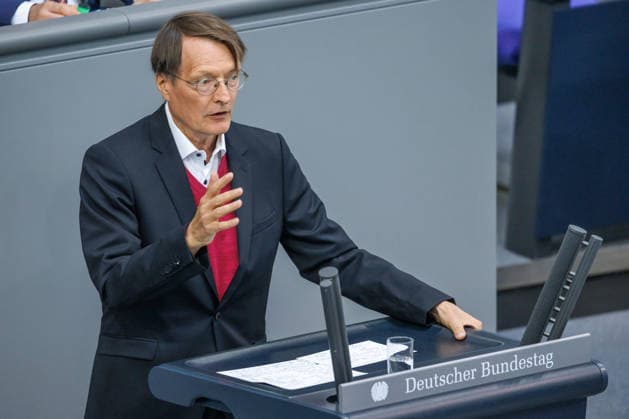 Bundestag: Karl Lauterbach (SPD) in the German Bundestag on September 9, 2026, in Berlin, Berlin, Berlin, Germany, Bundestag