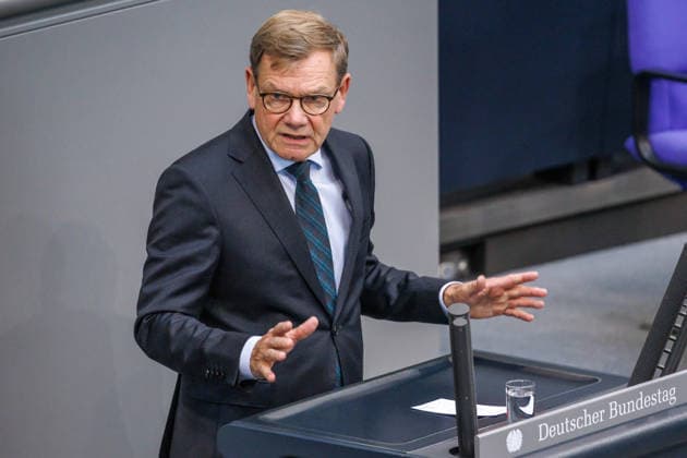 Bundestag Johann Wadephul (CDU), Federal Minister of Foreign Affairs, in the German Bundestag on September 9, 1926, in Berlin, Berlin, Berlin, Germany, Bundestag