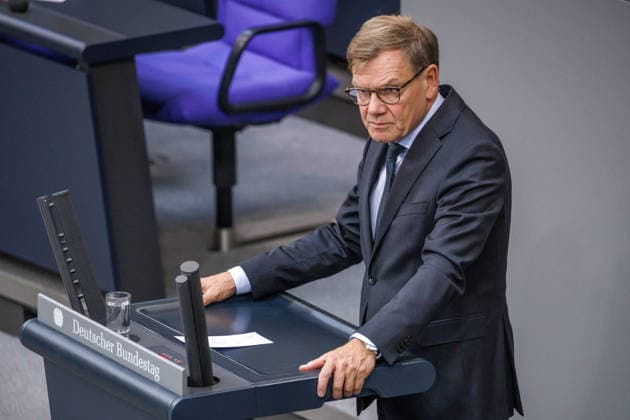 Bundestag Johann Wadephul (CDU), Federal Minister of Foreign Affairs, in the German Bundestag on September 9, 1926, in Berlin, Berlin, Berlin, Germany, Bundestag