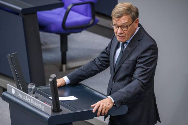Bundestag Johann Wadephul (CDU), Federal Minister of Foreign Affairs, in the German Bundestag on September 9, 1926, in Berlin, Berlin, Berlin, Germany, Bundestag