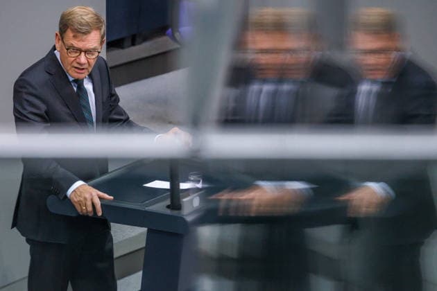 Bundestag Johann Wadephul (CDU), Federal Minister of Foreign Affairs, in the German Bundestag on September 9, 1926, in Berlin, Berlin, Berlin, Germany, Bundestag