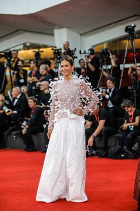 September 8, 2026, Venice, Rome, Italy: Sara Cavazza Facchini on the red carpet for the film Bunker, 83rd Venice Film Festival. Venice, September 8, 2026 Venice Italy  - ZUMAa289 20260908_zia_a289_1078 Copyright: xMircoxToniolox xAgfx