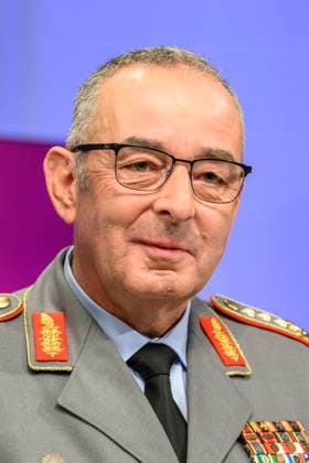Pictured, from left: Carsten Breuer, Inspector General of the Bundeswehr, GER, Berlin, studio, guest on Maischberger, political talk show, TV, program, with host Sandra Maischberger, Das Erste, from Studio 20 in Adlershof, September 9, 2026, Copyright: HMBxMedia UwexKoch