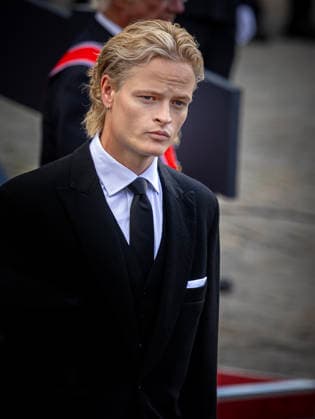 Entertainment Bilder des Tages #2 09-09-2026 Funeral of King Harald of Norway during a royal procession from the Royal Palace Chapel to the Cathedral in Oslo. Marius Borg Hoiby Â  Copyright: xPPEx