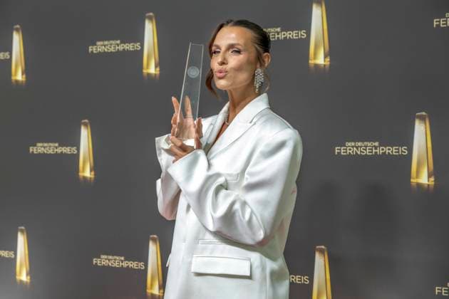 ABB TELEVISION AWARD: Laura Wontorra, television award winner and host, appears on the red carpet at the gala for the 2026 German Television Award ceremony at the Confex Center on September 9, 2026, in Cologne, North Rhine-Westphalia, Germany